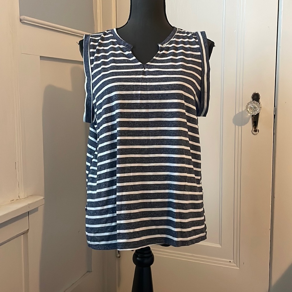 Maurices | Navy Striped Tank Top